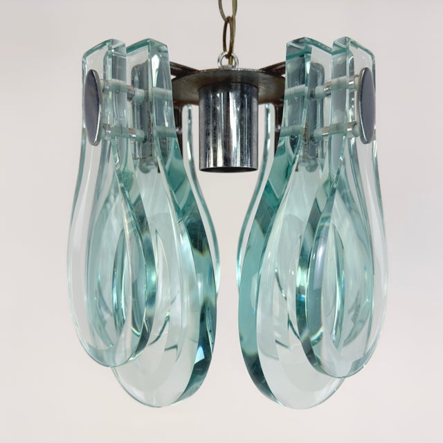 1970s 1970s Italian Designer Chandelier For Sale - Image 5 of 12