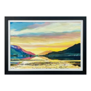 Colourful Landscape Painting of the Scottish Highlands - Unique Original Art by Contemporary Artist, 2022