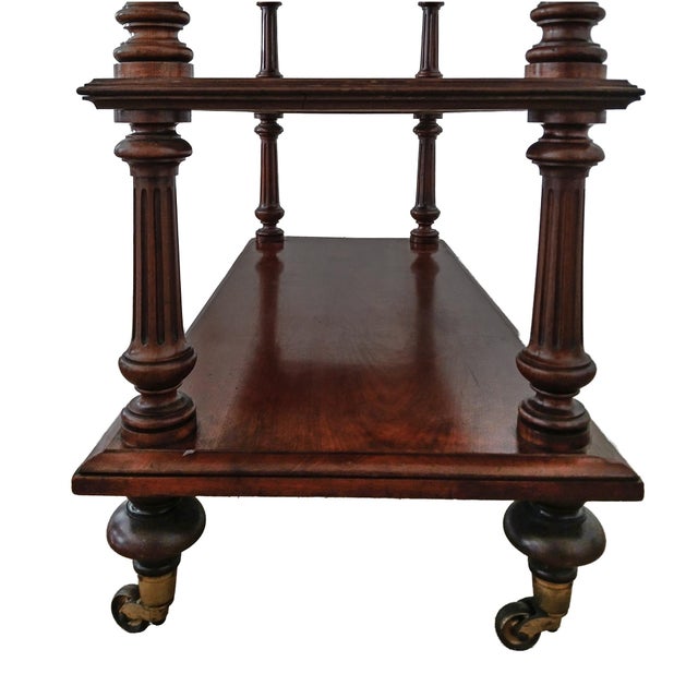 Mahogany Etagere on Bronze Casters, by Robert Strahan, Dublin, Mid-19th Century For Sale - Image 4 of 18
