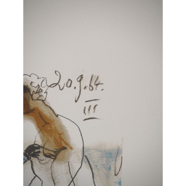 Modern Pablo Picasso, The Taste of Happiness, Jacqueline at the Sea, Lithograph For Sale - Image 3 of 6