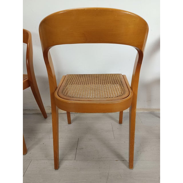 1980s Gondola Chairs from Baumann, 1980s, Set of 4 For Sale - Image 5 of 18