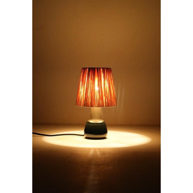 Danish Blue Series Ceramic Table Lamp from Søholm, 1960s For Sale - Image 10 of 13