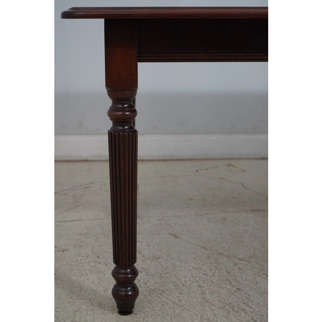 Brown Keystone Sheraton Style Cherry Dining Room Table For Sale - Image 8 of 12