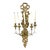 Antique Gilt Brass Ribbon & Music Wall Sconce For Sale