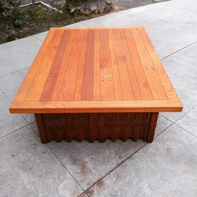 Mid Century Mission Oak Coffee Table Chairish