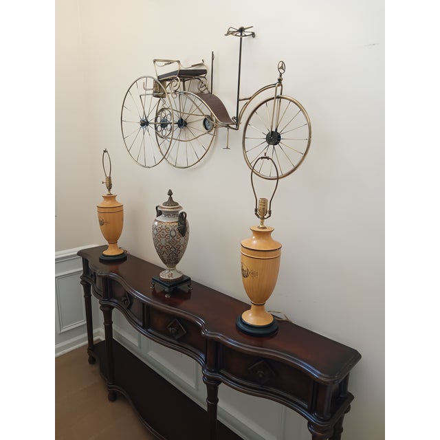 Ceramic Elevate Your Living Space With This Stunning Pair of Vintage Italian Neoclassical Urn Lamps. For Sale - Image 7 of 7