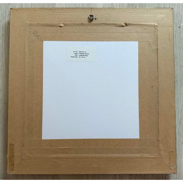 Red Friedensreich Hundertwasser, Four Framed Etchings For Sale - Image 8 of 9