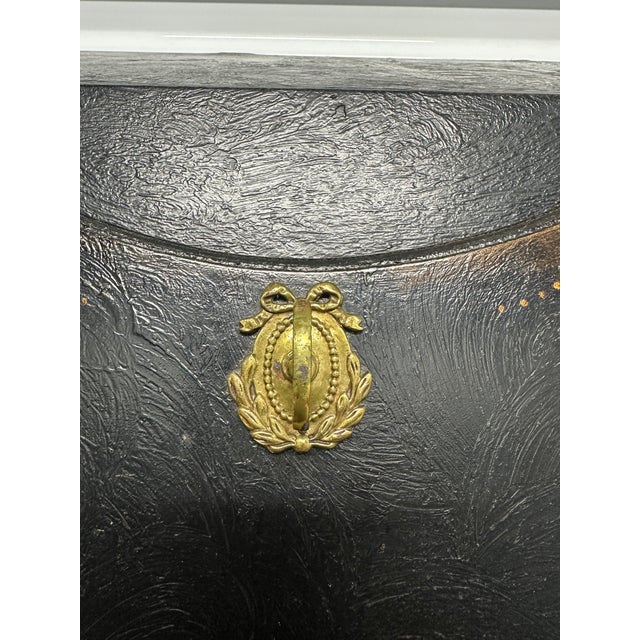 Late 20th Century French Louis XV Style Slant-Front Painted Ladies Desk For Sale - Image 14 of 14