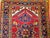 Vintage Persian Heriz Wide Runner, Hand-Knotted Wool, Geometric Design, Red & Navy, 4x12 For Sale - Image 15 of 18