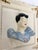 Mid 20th Century Unique Vintage Porcelain Man & Woman Wall Plaques - A Pair For Sale - Image 5 of 11