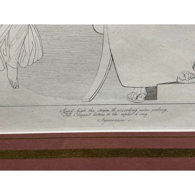“Agamemnon” Vintage Framed Engraving After John Flaxsman For Sale In Providence - Image 6 of 11