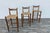 Mid-Century Modern 1970s Set of 3 Danish Modern Style Oak Bar Stools With Rush Seats | Mid-Century For Sale - Image 3 of 18