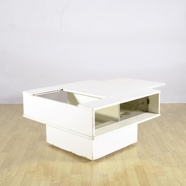 1970s Bar Cabinet with Central Sliding Door, 1970s For Sale - Image 5 of 18