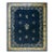 1920s Navy Blue Floral Deco Antique Chinese Peking Knotted Rug 11'9'' X 14'3'' For Sale