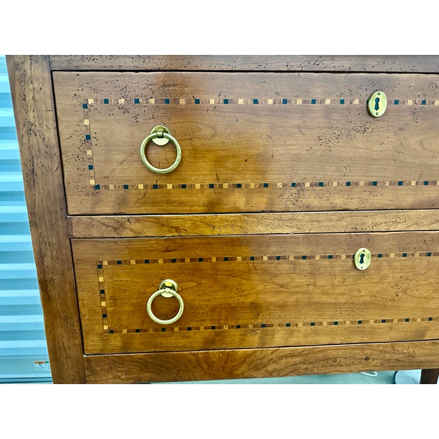 Baker Milling Road Commode Cherry 2 Drawers 40”x32”x18” For Sale - Image 9 of 12