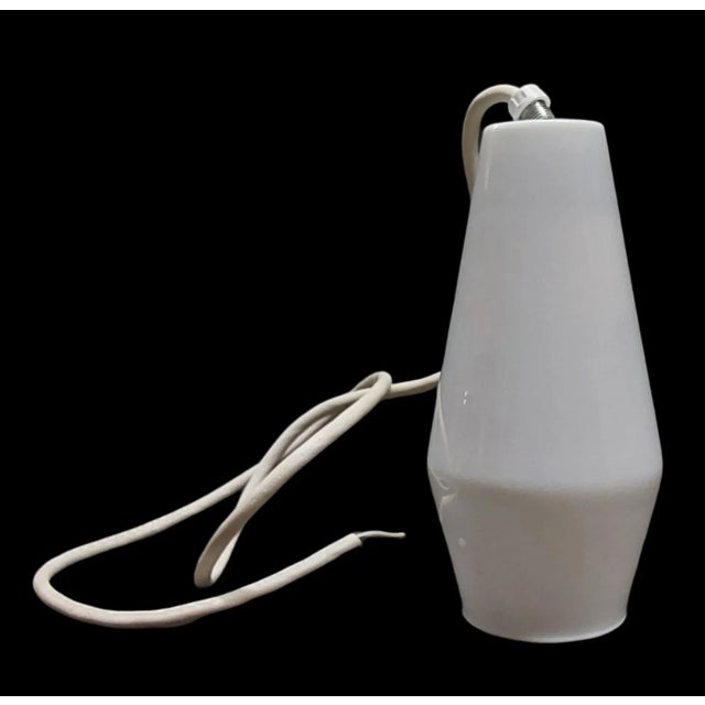 1960s Vintage 1960s Mid-Century Modern Moe Light Star Light Thomas Industries White Glass Shade For Sale - Image 5 of 9