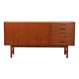 Scandinavian Sideboard with Cantilevered Handles, 1960s For Sale