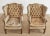 Wood Pair of English Georgian Cigar Leather Wingback Library Chairs For Sale - Image 7 of 13