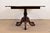 Baker Furniture Style Georgian Banded Mahogany Double Pedestal Extension Dining Table, Newly Refinished For Sale - Image 12 of 13