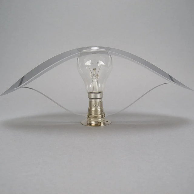 Lampshade- wall lamp by sebastian bergne for radius i 1991 minimalist wall lamp i the stretched stainless steel reflector...