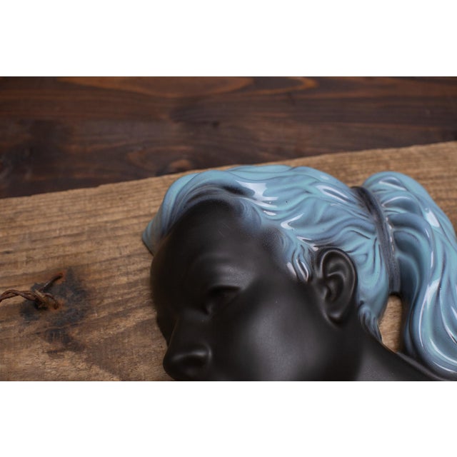 Mid-Century Modern Wall Mask by Albert Strunz, 1950s For Sale - Image 3 of 6