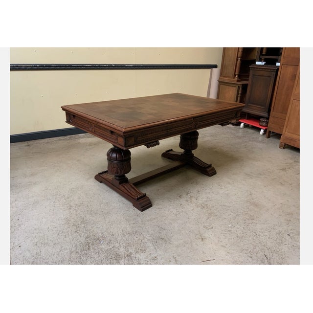 Vintage Extendable Table, 1945 For Sale - Image 10 of 10