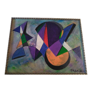 Untitled David F. Gatling Mixed Media On Paper