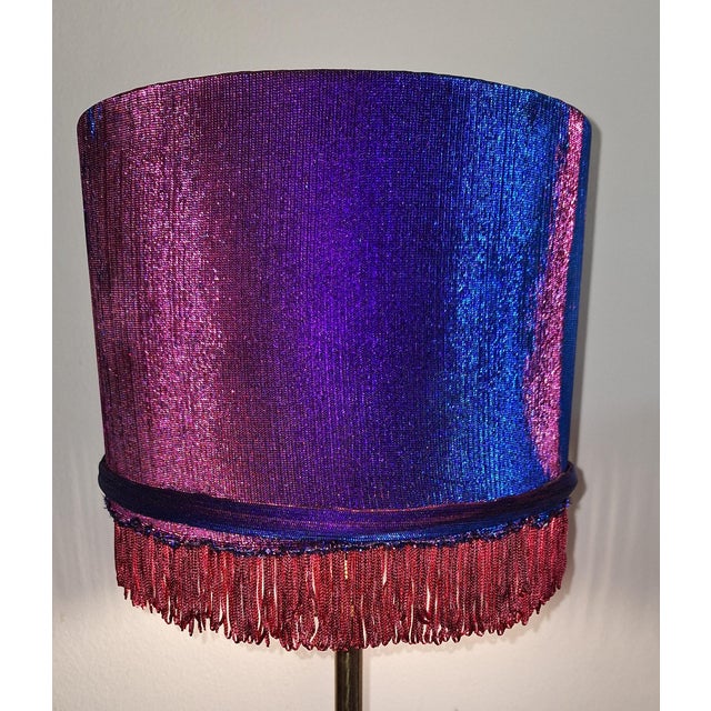 Metal Vintage Table Lamp with Brass Base and Shade by Lamplove, 1970s For Sale - Image 7 of 10