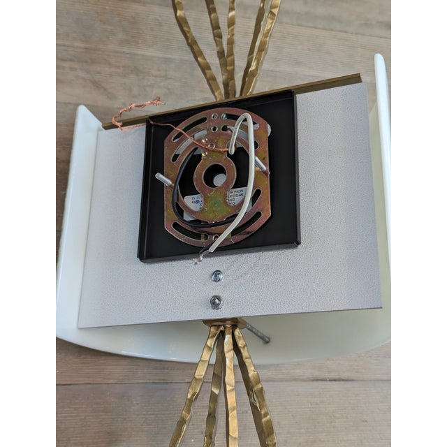 Custom Ironwood Thistle Sconces With Glass Shades - a Pair For Sale - Image 9 of 11