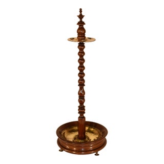 Early 19th Century American Walnut Tavern Pipe Stand For Sale