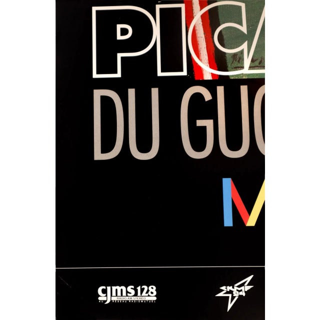 Traditional 1992 Canadian Exhibition Poster. Les Picasso Du Guggenheim (At the Montreal Museum of Fine Arts) For Sale - Image 3 of 4
