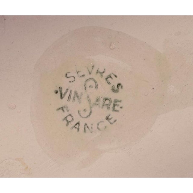 Gray Ceramic Sculpture of Running Greyhounds from Sevres Vinsare, France, 1930s For Sale - Image 8 of 9