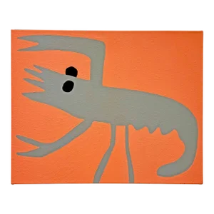 "Lobster (P0571)" Original Contemporary Painting by Saul Alegria