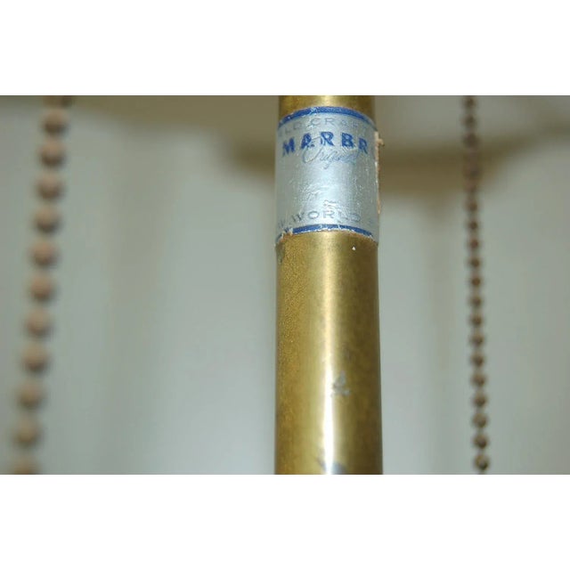 Marbro Italian Ceramic Pineapple Lamps Gold For Sale - Image 10 of 12