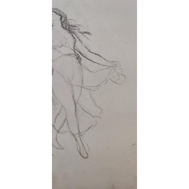 Guglielmo Innocenti, La danse, Crayon on Paper For Sale - Image 5 of 14