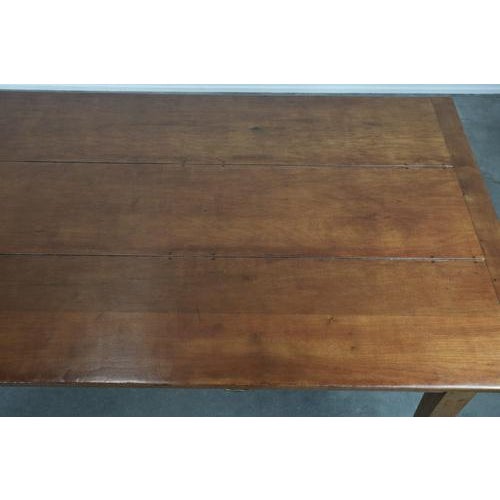 Brown French Dining Table in Cherry Wood For Sale - Image 8 of 15