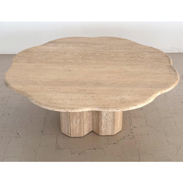Hand-Crafted Travertine Coffee Table, Italy, 1970s For Sale - Image 10 of 18