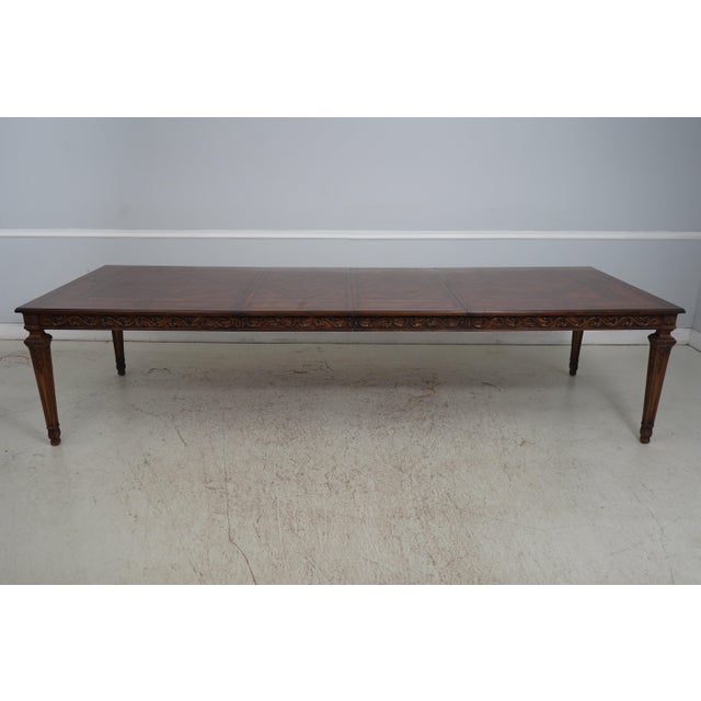 Henredon French Louis XVI Walnut Dining Room Table For Sale - Image 14 of 18
