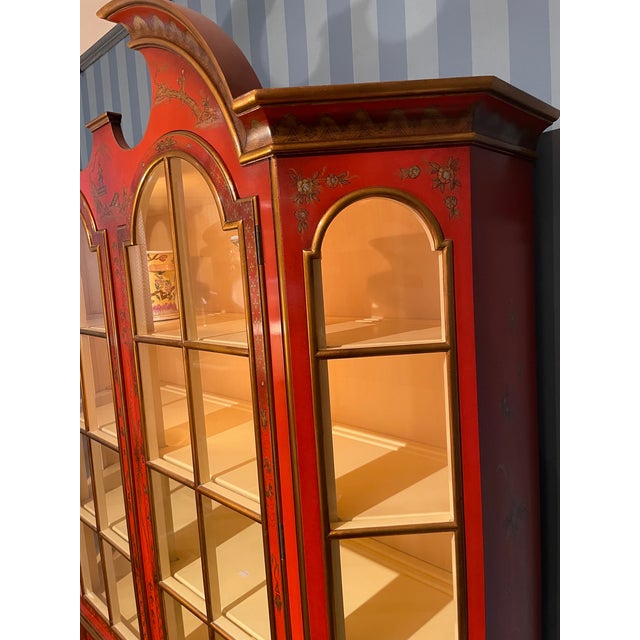 Mid 20th Century Red Lacquer Display Cabinet by Scalia, Schmieg, Kotzian For Sale In Buffalo - Image 6 of 18