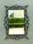 Black Alexandra Diez Mirrored Glass and Metal Wall Mirror For Sale - Image 8 of 12