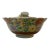 Vintage Japanese Kutani Hand-Painted Chawan Bowl With Lid - "Thousand Flowers" Pattern For Sale