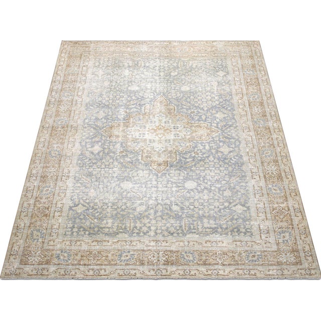 1940s 1940s Persian Tabriz Rug For Sale - Image 5 of 6