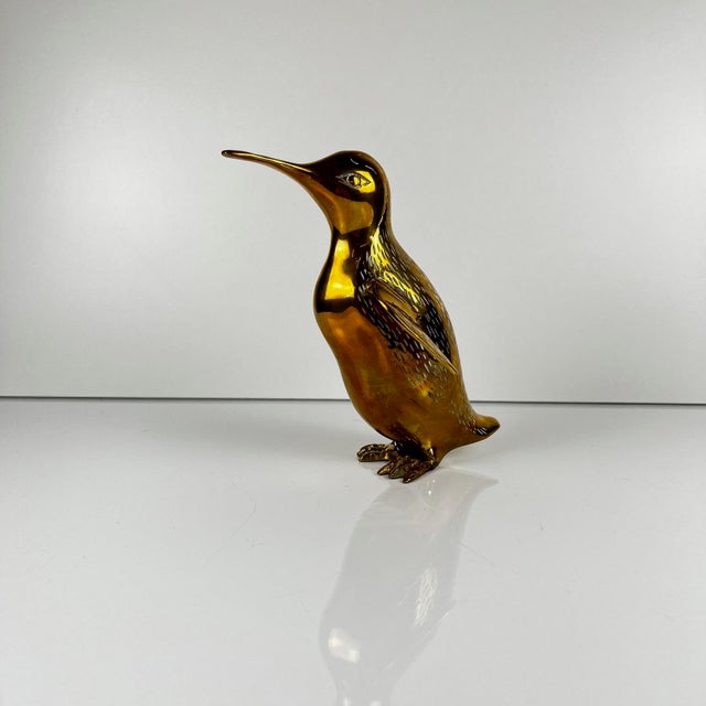 Mid-Century Modern Hollywood Regency Brass Penguin Sculpture, 1970s For Sale - Image 14 of 14