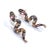 Baroque Bochic “Orient” Vintage Ruby & Sapphire Serpent Earrings Set 18K Gold & Silver For Sale - Image 3 of 9