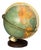 Vintage Illuminated Columbus Earth Globe Duplex by Paul Oestergaard for Columbus Verlag For Sale