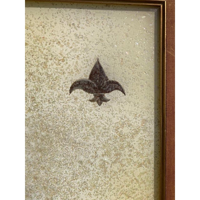 Pair of Italian Mid-Century Modern Reverse Glass Paintings of Royalty For Sale - Image 4 of 12