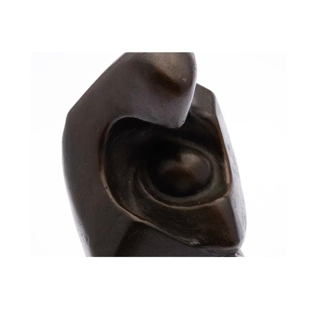 Zvi Aldouby, Modernist Israeli Bronze Sculpture Abstract Mother & Child Zvi Yehuda Aldouby For Sale - Image 12 of 17
