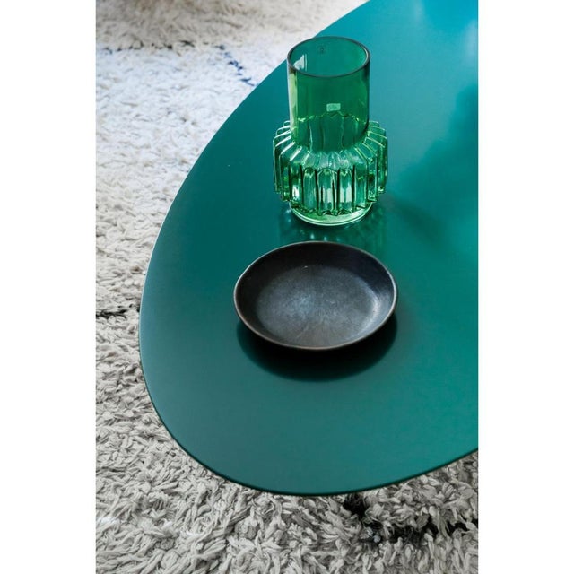 Metal Bohemian Low Basse Oval Metal Table by Laurence Du Tilly For Sale - Image 7 of 8