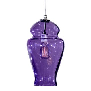 Gala Pendant Light from the Versuvius Collection in Blue Lilac For Sale