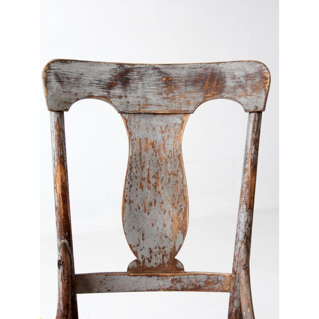 Antique 19th Century Painted Lyre Back Chair For Sale - Image 11 of 17